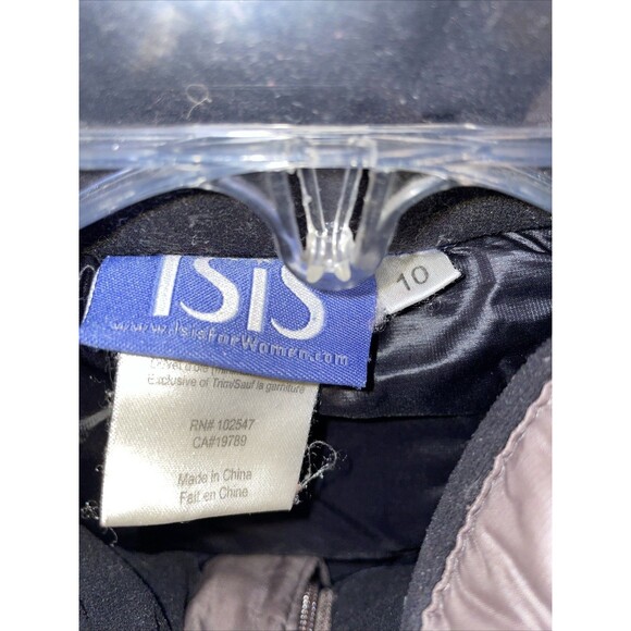 Isis Women’s Puffer Vest Size 10 Gray Going Out Party Warmth - Picture 2 of 12